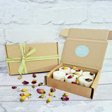 100% Soy wax scented tea lights, Raspberry and amber rose, burn time  between 5 to 7 hours each tea light, £7.00 box of 6, plus postage. LUNAKAMAMA.CO.UK