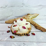 100% Soy wax rose scented tea lights, burn time between 5-7 hours each tea light, £7.00 box of 6, plus postage LUNAKAMAMA.CO.UK