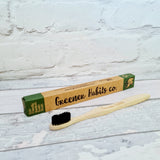 Bamboo adult tooth brush, medium bristles, Black in colour, "2.95 plus postage, lunakamama.co.uk