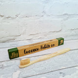 Bamboo adult toothbrush, medium bristles, Natural in colour, £2.95 plus postage, LUNAKAMAMA.CO.UK